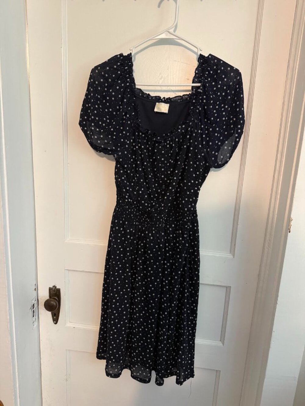 Floral Puff Sleeve Midi Dress